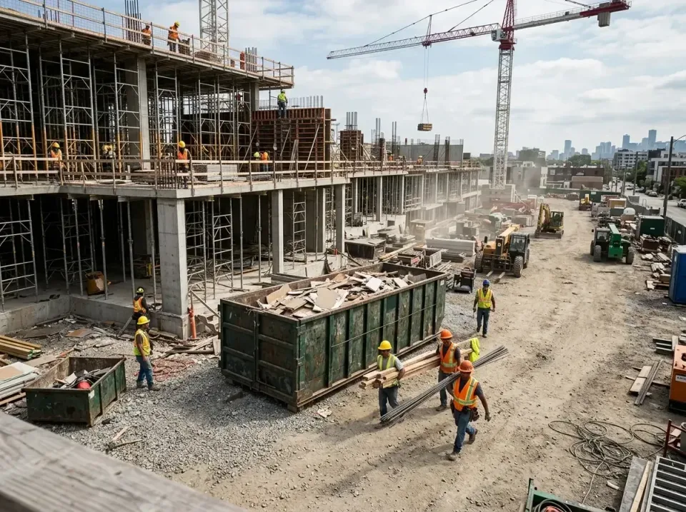 commercial-construction-site-w-002 — frequently asked questions, Low Cost Construction Dumpster Rental in Cannon Falls, MN